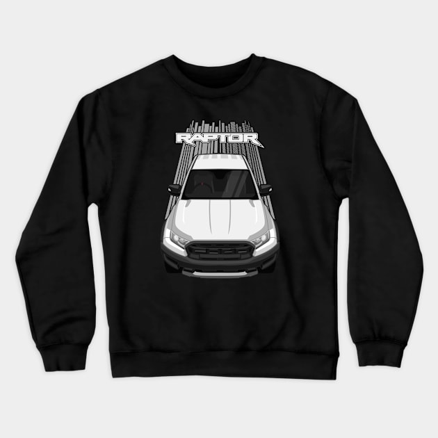 Ford Ranger Raptor 2019-2020 - White Crewneck Sweatshirt by V8social